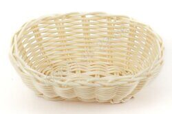 КОРЗИНКА 17х12х6,5см овальная пласт.бежевая [Beige 4216, KT4044]